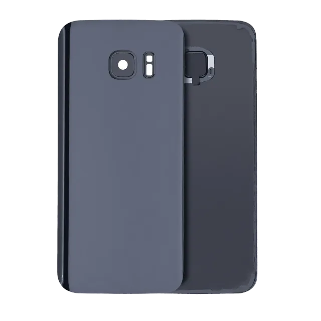 Zadní sklo se sklíčkem kamery pro Samsung Galaxy S7 (bez loga) (Aftermarket Plus) (Black Onyx)