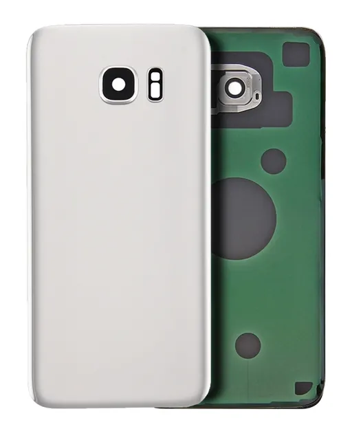 Zadní sklo se sklíčkem kamery pro Samsung Galaxy S7 (bez loga) (Aftermarket Plus) (bílá)