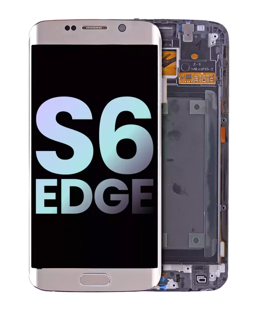 OLED displej s rámečkem pro Samsung Galaxy S6 Edge (CDMA: Verizon / Sprint) (Service Pack) (zlatá)