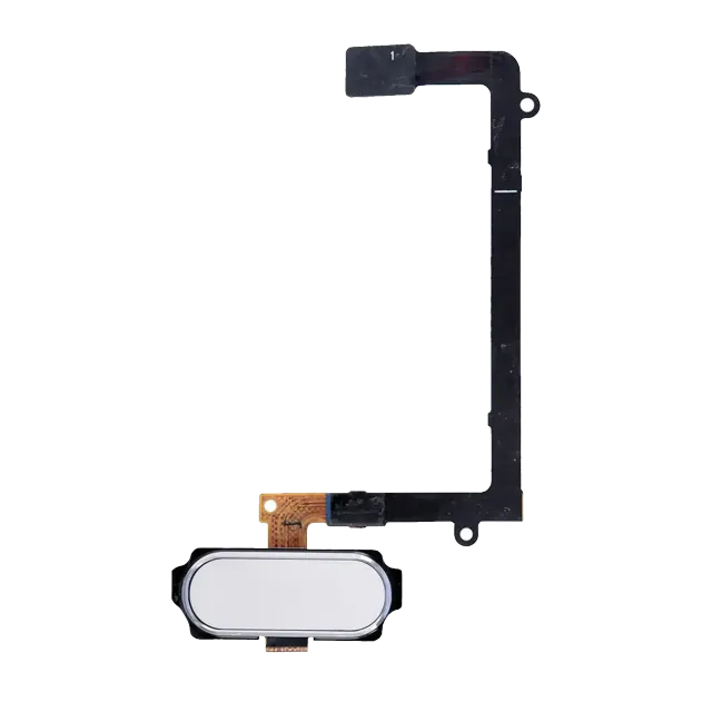 Tlačítko Home s flex kabelem pro Samsung Galaxy S6 Edge (bílá)