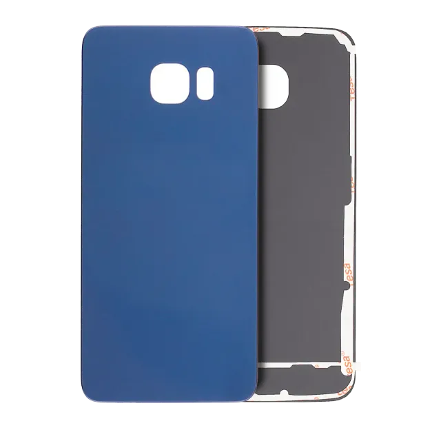 Zadní sklo pro Samsung Galaxy S6 Edge (bez loga) (Aftermarket Plus) (Black Sapphire)
