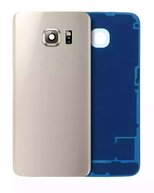 Zadní sklo se sklíčkem kamery pro Samsung Galaxy S6 Edge (Service Pack) (zlatá)