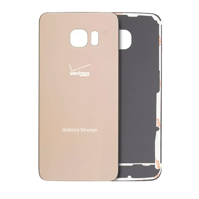 Zadní sklo pro Samsung Galaxy S6 Edge (Verizon 4G) (Service Pack) (zlatá)