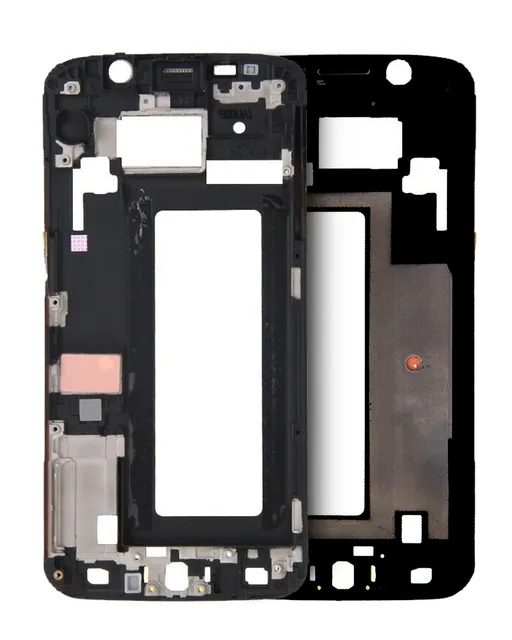 Střední rám (housing) pro Samsung Galaxy S6 Edge (Service Pack) (Black Sapphire)