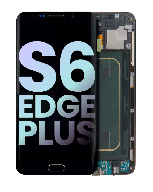 OLED displej s rámečkem pro Samsung Galaxy S6 Edge Plus (AT&T / T-Mobile / International) (Service Pack) (Black Sapphire)