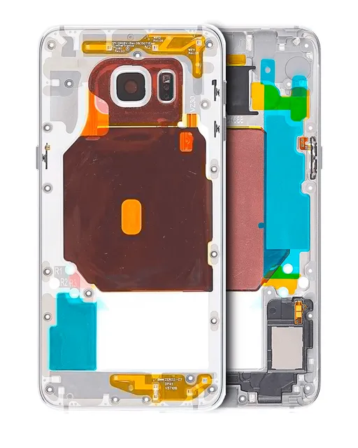 Střední rám (housing) pro Samsung Galaxy S6 Edge (stříbrná)