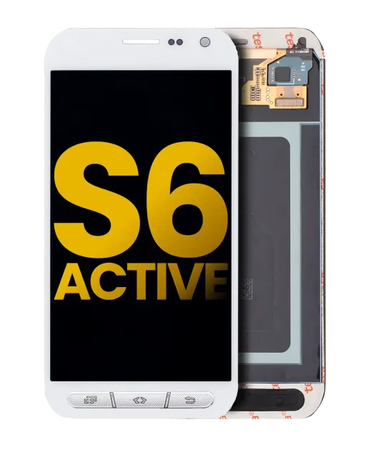OLED displej bez rámečku pro Samsung Galaxy S6 Active (repasovaný) (bílá)