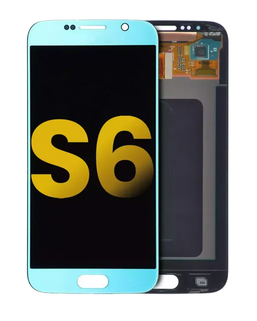 OLED displej bez rámečku pro Samsung Galaxy S6 (repasovaný) (Blue Topaz)