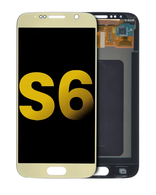 OLED displej bez rámečku pro Samsung Galaxy S6 (repasovaný) (Gold Titanium)