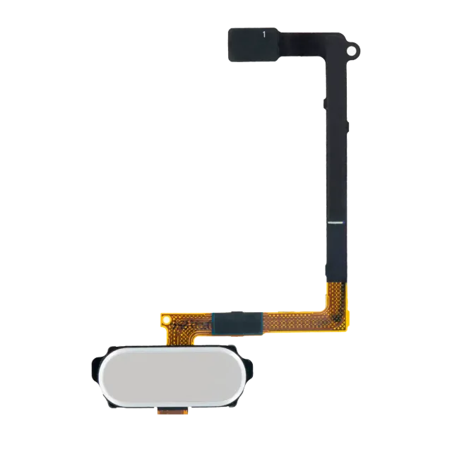 Tlačítko Home s flex kabelem pro Samsung Galaxy S6 (bílá)