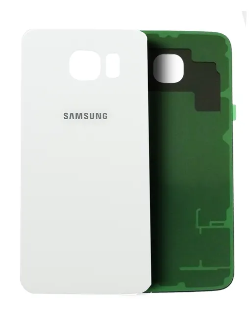 Zadní sklo pro Samsung Galaxy S6 (AT&T Logo) (originál z vyřazeného zařízení, stav A) (White Pearl)
