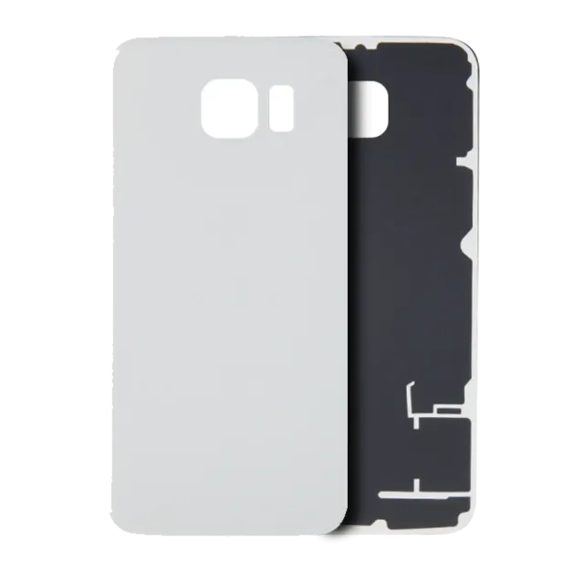 Zadní sklo pro Samsung Galaxy S6 (bez loga) (Aftermarket Plus) (bílá)