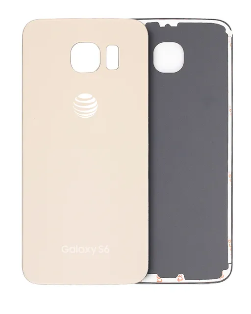 Zadní sklo pro Samsung Galaxy S6 (AT&T Logo) (originál z vyřazeného zařízení, stav A) (Gold Platinum)