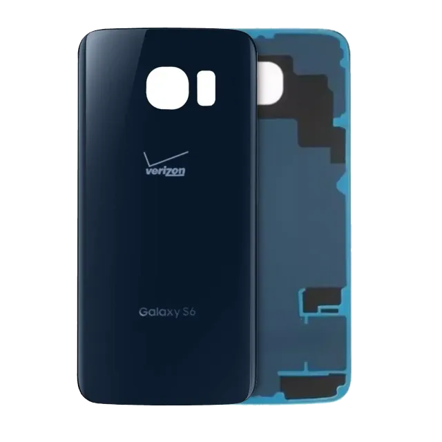 Zadní sklo pro Samsung Galaxy S6 (Verizon Logo) (Service Pack) (Black Sapphire)