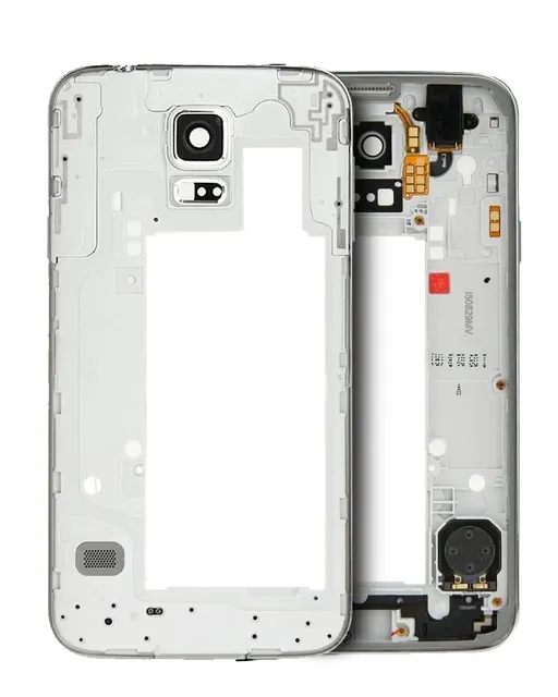 Střední rám (housing) pro Samsung Galaxy S5 (Service Pack) (stříbrná / černá)