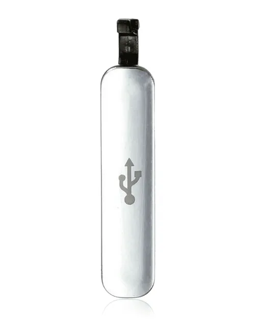 Kryt nabíjecího konektoru pro Samsung Galaxy S5 (stříbrná)