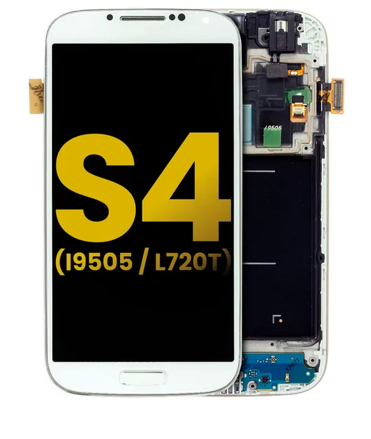 OLED displej s rámečkem pro Samsung Galaxy S4 (i9505 / L720T) (International / Sprint (GSM Model) (repasovaný) (bílá)