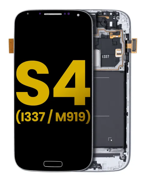 OLED displej s rámečkem pro Samsung Galaxy S4 (I337 / M919) (AT&T & T-Mobile / Straight Talk) (repasovaný) (černá)