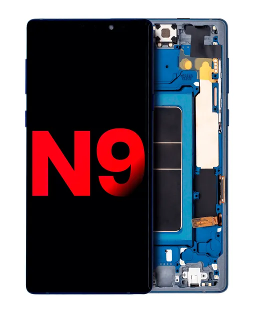 OLED displej s rámečkem pro Samsung Galaxy Note 9 (Aftermarket Plus) (Ocean Blue)