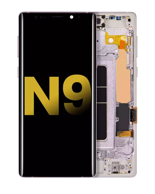 OLED displej s rámečkem pro Samsung Galaxy Note 9 (repasovaný) (Lavender Purple)