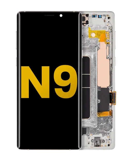 OLED displej s rámečkem pro Samsung Galaxy Note 9 (repasovaný) (Cloud Silver)