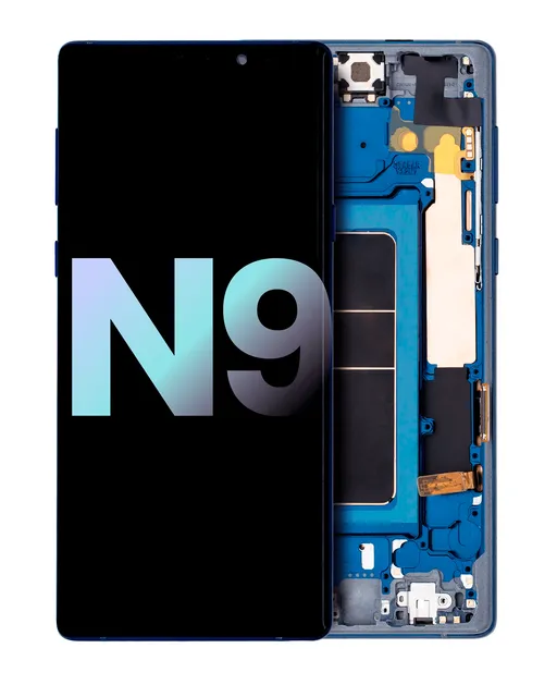 OLED displej s rámečkem pro Samsung Galaxy Note 9 (Service Pack) (Ocean Blue)