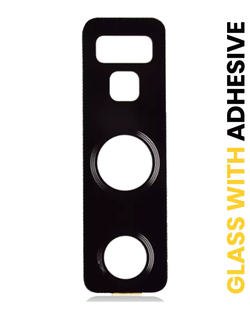 Sklíčko zadní kamery s lepením pro Samsung Galaxy Note 9 (Midnight Black) (balení 10 ks)