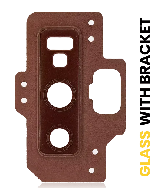 Sklíčko zadní kamery s držák / bezel pro Samsung Galaxy Note 9 (Metallic Copper)