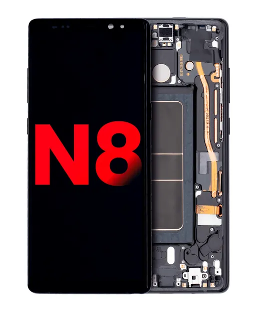 OLED displej s rámečkem pro Samsung Galaxy Note 8 (Aftermarket Plus) (Midnight Black)
