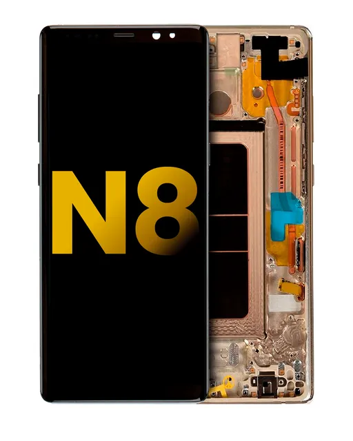 OLED displej s rámečkem pro Samsung Galaxy Note 8 (repasovaný) (Maple Gold)