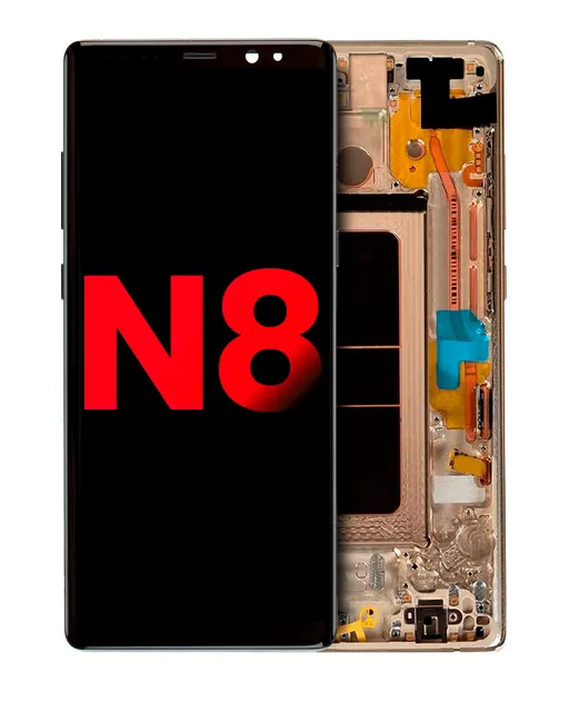 OLED displej s rámečkem pro Samsung Galaxy Note 8 (Aftermarket Plus) (Maple Gold)