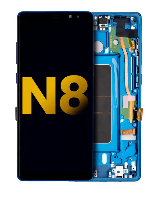 OLED displej s rámečkem pro Samsung Galaxy Note 8 (repasovaný) (Deep Sea Blue)