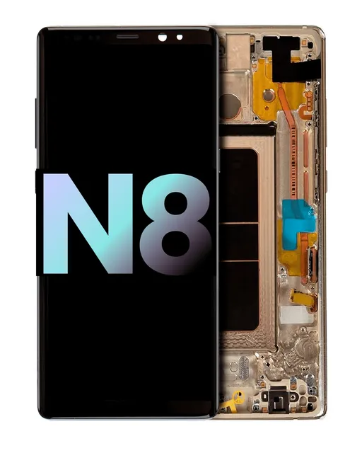 OLED displej s rámečkem pro Samsung Galaxy Note 8 (Service Pack) (Maple Gold)
