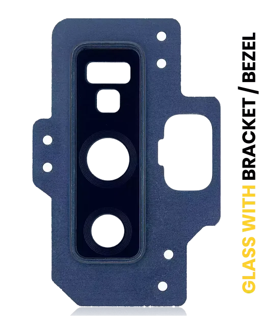 Sklíčko zadní kamery s držák / bezel pro Samsung Galaxy Note 9 (Ocean Blue)