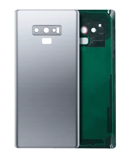 Zadní sklo se sklíčkem kamery pro Samsung Galaxy Note 9 (bez loga) (Aftermarket Plus) (Cloud Silver)