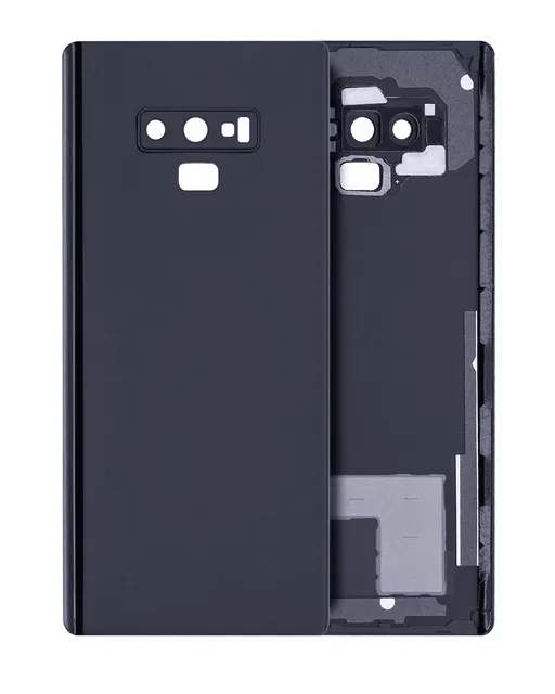 Zadní sklo se sklíčkem kamery pro Samsung Galaxy Note 9 (bez loga) (Aftermarket Plus) (Midnight Black)