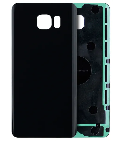 Zadní sklo pro Samsung Galaxy Note 5 (bez loga) (Aftermarket Plus) (Black Sapphire)