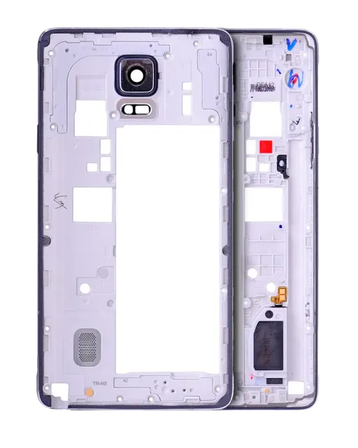 Střední rám (housing) pro Samsung Galaxy Note 4 (With Small Parts) (bílá)