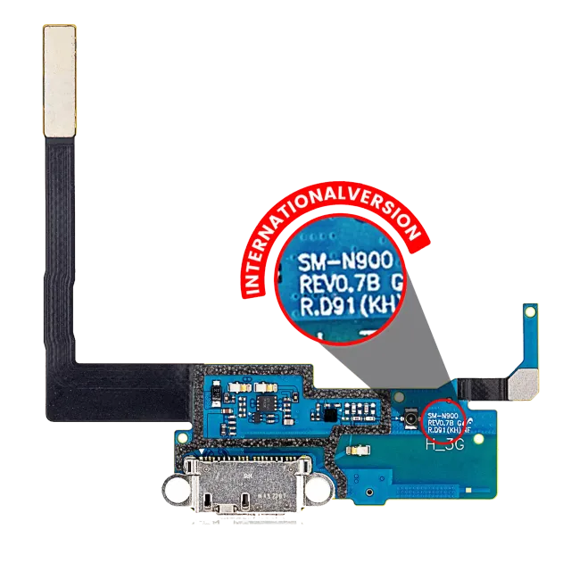 Flex kabel nabíjecího konektoru pro Samsung Galaxy Note 3 (N900 / N9002) (mezinárodní verze)