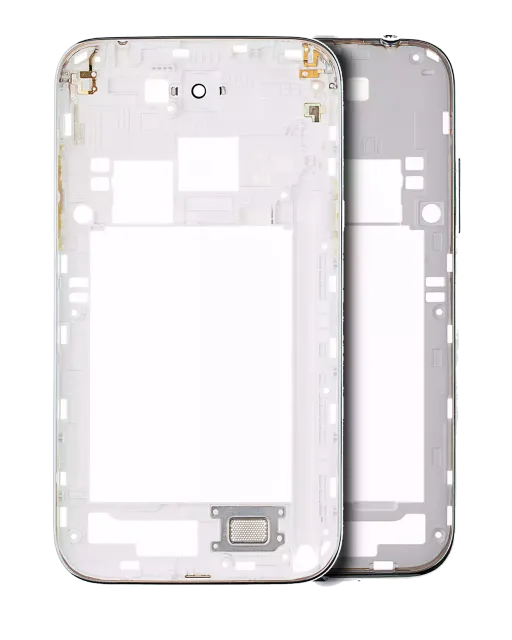 Střední rám (housing) pro Samsung Galaxy Note 2 (With Small Parts) (bílá)