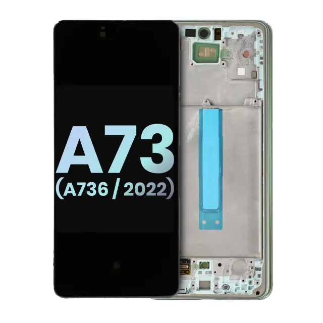 OLED displej s rámečkem pro Samsung Galaxy A73 5G (A736 / 2022) (Service Pack) (Mint)