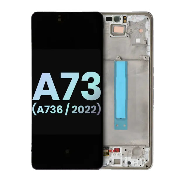 OLED displej s rámečkem pro Samsung Galaxy A73 5G (A736 / 2022) (Service Pack) (bílá)