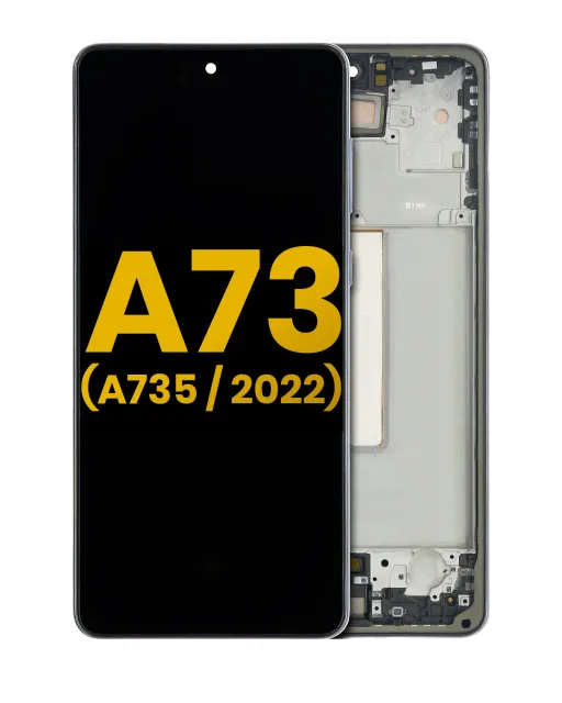 OLED displej s rámečkem pro Samsung Galaxy A73 (A735 / 2022) (repasovaný) (šedá)