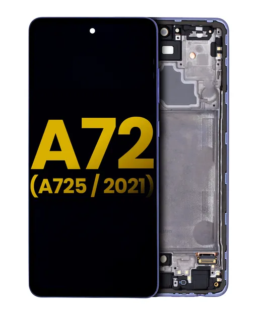 OLED displej s rámečkem pro Samsung Galaxy A72 (A725 / 2021) (repasovaný) (Awesome Violet)