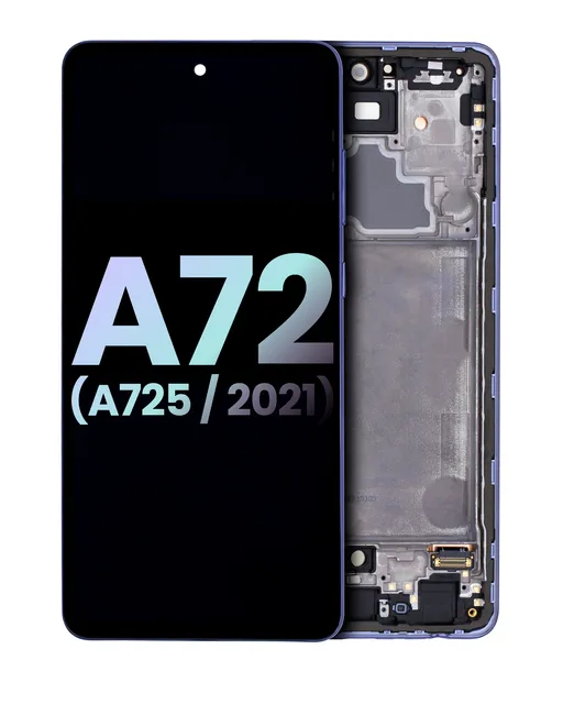 OLED displej s rámečkem pro Samsung Galaxy A72 (A725 / 2021) (Service Pack) (Awesome Violet)