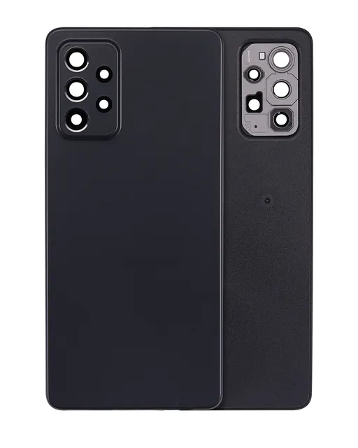 Zadní sklo pro Samsung Galaxy A72 (A725 / 2021) (Aftermarket Plus) (černá)