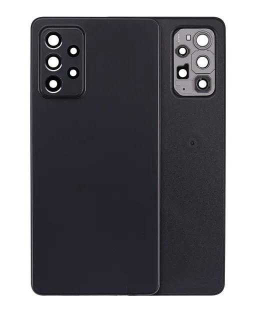 Zadní sklo se sklíčkem kamery pro Samsung Galaxy A72 (A725 / 2021) (Service Pack) (černá)