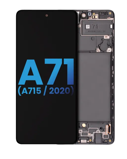 LCD displej s rámečkem (Without Finger Print Sensor) pro Samsung Galaxy A71 (A715 / 2020) (Aftermarket: Incell) (všechny barvy)