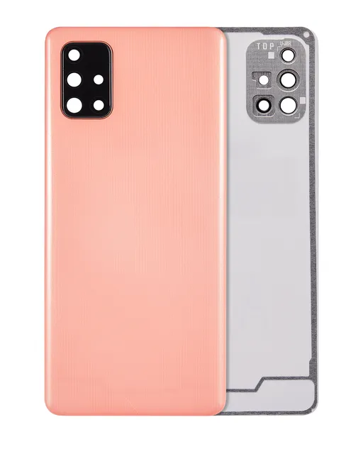 Zadní sklo se sklíčkem kamery pro Samsung Galaxy A71 4G (A715 / 2020) (Aftermarket Plus) (Prism Crush Pink)