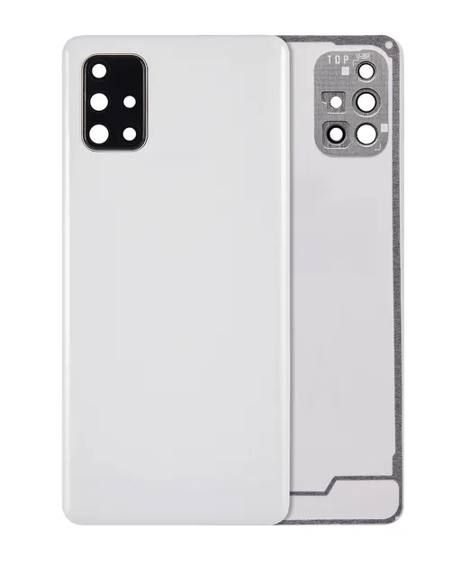 Zadní sklo se sklíčkem kamery pro Samsung Galaxy A71 (A715 / 2020) (Aftermarket Plus) (Prism Crush Silver)